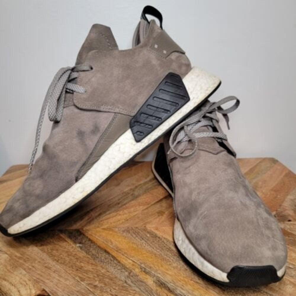 Mens ADIDAS Originals NMD C2 Taupe Brown Casual Sneakers BY9913 Size 12 Shoes - Picture 6 of 11